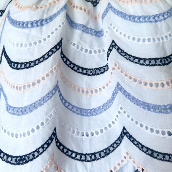 Luisa Beccaria Tiered Scalloped Dress IT 42 US 6 NWOT Milan Fashion Week - Picture 7 of 14